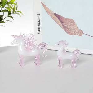 Juego de 2 Bolas de Cristal Rosa con Forma de Caballo, Ecológicas, Pulimentadas, Miniatura, para Regalo, Decoración del Hogar, LONGWIN - Product Image 4