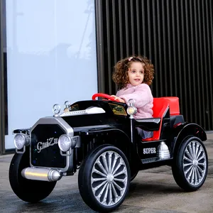 חדש מגניב ילדי חשמלי ארבעה גלגל מכונית עם שלט רחוק צעצוע מכונית/4-גלגל כונן נדנדה תינוק באגי אופנה ילדים לרכב על רכב