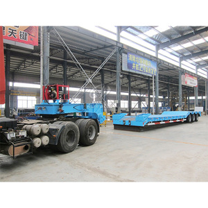 2/3/4 Axles 40-80ton Lowboy <strong>Trailer</strong> <strong>Gooseneck</strong> <strong>Container</strong> Lowbed Semi <strong>Trailer</strong> for Tanzania - Product Image 6