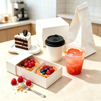 Caja de Regalo de Papel para Panadería, Impresa Personalizada, Reciclable, Plegable, de Grado Alimenticio, Impresión a Cuatro Colores, Estampado Holográfico, Mate