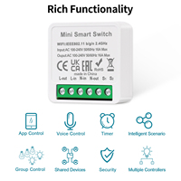 Module RF 433Mhz Bingoelec Mini, interrupteur sans fil intelligent, contrôleur électrique, télécommande murale pour allumer/éteindre les lampes LED