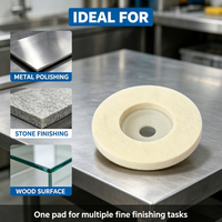 Disque de polissage en feutre de laine Songcheng, rond, pour le polissage des plans de travail en acier inoxydable, des comptoirs en marbre et de la céramique