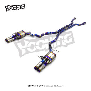 ODM Performance Catback per <span class=keywords><strong>BMW</strong></span> <span class=keywords><strong>M5</strong></span> <span class=keywords><strong>E60</strong></span> 5.0 2003-2010 auto da corsa scarico titanio viola Valvetronic silenziatore - Product Image 6