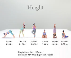 Figura de Acción Miniatura de Yoga en Pose Thunderbolt Impresa en 3D Personalizada de IOTA, Material de Resina, Escala 1:64, Entretenimiento - Product Image 2