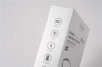 Boîte pliante en papier recyclable pour emballage d'écouteurs sans fil et d'enceintes Bluetooth avec impression de logo en relief personnalisée
