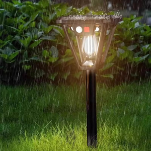 Lumière solaire automatique à capteur extérieur, étanche IP65, pour clôture de jardin, mur, avec éclairage à détection de présence humaine - Product Image 2