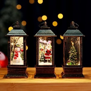 サンタクロースLED光源付き新年クリスマスウォーターナイトライト小さな装飾完璧なギフト伴奏 - Product Image 2