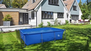 <span class=keywords><strong>Piscine</strong></span> <span class=keywords><strong>hors</strong></span> <span class=keywords><strong>sol</strong></span> <span class=keywords><strong>rectangulaire</strong></span> bleue Avenli, <span class=keywords><strong>prix</strong></span> d'usine, 258x179x66cm, structure en acier, PVC, pour jardin extérieur - Product Image 5