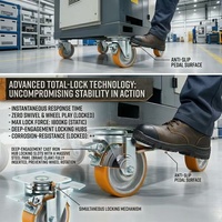 Roues en polyuréthane à noyau en fonte, extra résistantes, anti-choc, de style européen, 6/6,5/8 pouces, capacité de charge simple 600/900 kg