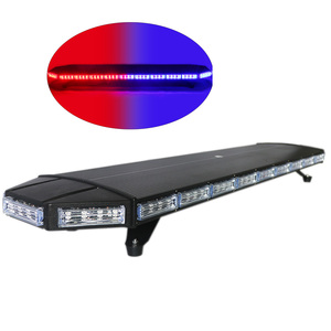 Siêu sáng 48 ''122 cm Red Blue LED Strobe thanh ánh sáng Nhôm Cơ thể 12V/24V sạc xe giao thông cố vấn flasher đèn cho - Product Image 1