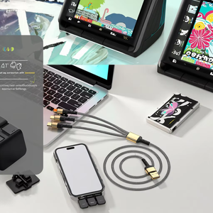 Durable 3 in 1 <b>USB</b> Charger <b>Cable</b> Type C <b>Micro</b> <b>USB</b> 2.0 1.5m Fast Charging Cord 2A - Product Image 2