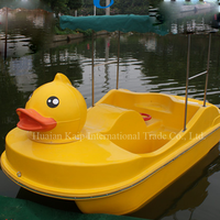 Bateau de plaisance aquatique en fibre de verre Kaip pour 2 personnes, canard jaune, vitesse de 6 à 8 km/h, pour enfants, lacs et rivières