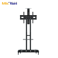 Venta directa Carro de TV móvil Soporte de TV rodante VESA 600x400mm Soporte de piso de TV