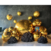 Boule miroir géante d'extérieur en PVC, ballon publicitaire gonflable pour décorations de fête, grosse boule miroir en PVC