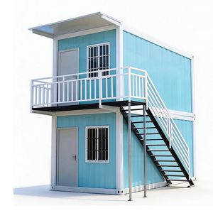 Casa Contenedor Prefabricada <span class=keywords><strong>de</strong></span> Dos Pisos, <span class=keywords><strong>de</strong></span> Lujo, Estructura <span class=keywords><strong>de</strong></span> Acero Móvil, Modular, Portátil, Vivienda Confortable - Product Image 5
