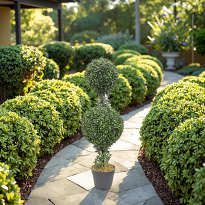 Trang chủ sân sau trang trí nhân tạo topiary PE gỗ Hoàng Dương cỏ bóng bao gồm cả cây cây bụi Vòng Hoa sinh nhật trong nhà phục sinh - Product Image 4