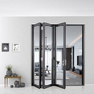 Porte pliante en aluminium pour l'extérieur de l'usine Veilon, porte pliante en verre - Product Image 1