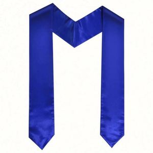 Venta al por mayor de fábrica, buena calidad, superventas, personalizada, naranja, poliéster, ecológica, estola de cuello para graduación con estampado de 6 colores - Product Image 1