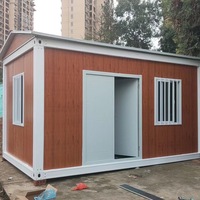 Maison Modulaire à Toit Incliné à Installation Facile, Structure d'Isolation Thermique pour Logement sur Chantier de Travaux Extérieurs