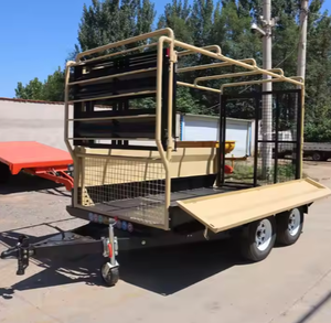 Trois tonnes de petite remorque de transport d'animaux pour l'utilisation de ferme de porcs de bétail - Product Image 5