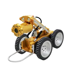 Sewer Mainline Pipe Inspection Crawler Robotic PTZ Camera For 220mm To 3500mm Pipeline Inspection