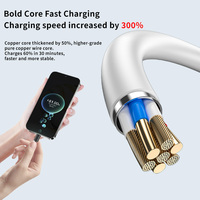 Kabel USB A ke Micro 5A 6A 1M 1.5M 2M Bahan TPE Bahan Nilon Terjalin Pengisian Daya Super Cepat untuk Ponsel