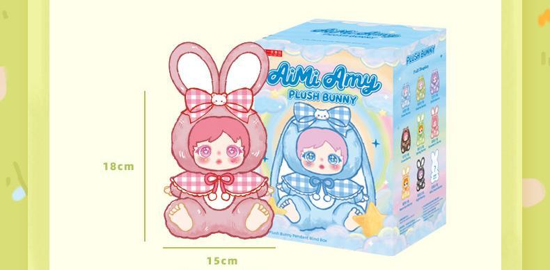 Adorable Amy Funny Rabbit ABS & Plush Blind Box - Unisex Stuffed Doll
