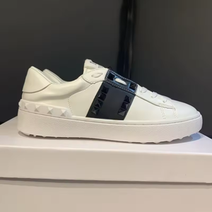 Zapatillas de Piel Auténtica de Moda, Unisex, Alta Calidad, Colores Variados, Zapatos de Vestir, Uso Casual, Remaches, Personalidad, Zapatos Blancos Pequeños - Product Image 4
