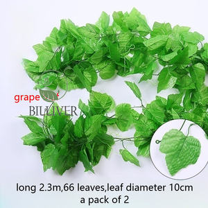 Guirnalda de hiedra artificial con hojas, vides de hiedra de seda, vides verdes para decoración de dormitorio, pared de habitación estética, decoración del hogar, 90 Uds. - Product Image 3