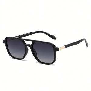 Gafas de Sol Polarizadas con Marco Grande Vintage 2025, Logotipo Personalizado, Protección UV400, Doble Puente, Cuadradas, para Hombre y Mujer - Product Image 6