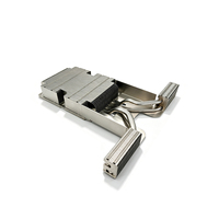 Dissipateur thermique en aluminium à ailettes empilées avec tube de cuivre 260*170*70mm, usinage CNC personnalisé, pour carte mère de contrôle industriel