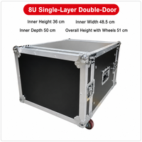 GEHUA 2U/4U/6U/8U/10U/ Flight case professionnel en aluminium pour microphone, mixeur, amplificateur2