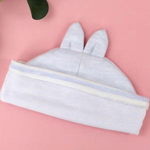 Personnalisé Double Couche Coton Rayé Hôpital Pépinière Bébé Chapeaux Nouveau-Né Prématuré Infantile Toddler Enfants Doux Casquettes <span class=keywords><strong>Bonnet</strong></span> Cadeaux - Product Image 5