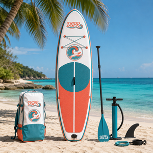 Planche à pagaie gonflable hybride haute performance, <span class=keywords><strong>fusion</strong></span> de PVC <span class=keywords><strong>double</strong></span> <span class=keywords><strong>couche</strong></span> et rails composites pour une polyvalence surf et tourisme - Product Image 1
