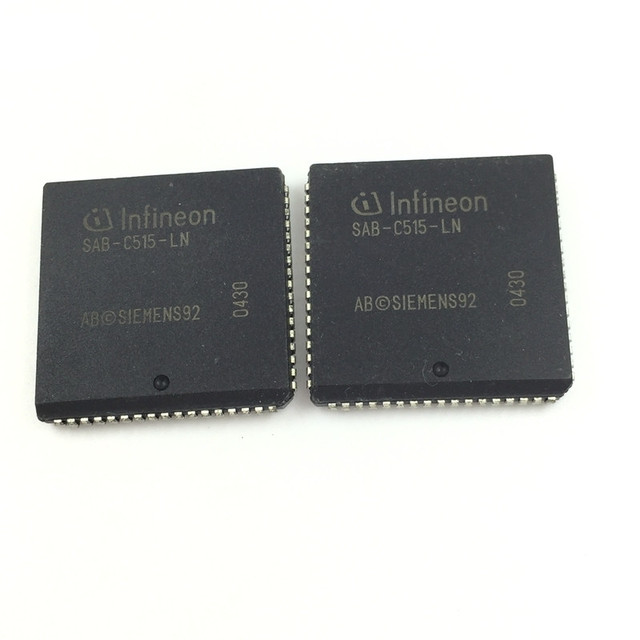 SAB-C515-LN SMD single chip microcomputer chip integrated circuit CMOS microcontroller storage IC PLCC-68