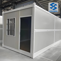 Maisons préfabriquées pliables de conteneur de 20 pieds à installation rapide pour de petites maisons pour l'utilisation de centres commerciaux de sites de panneaux sandwich de résidence de bureau