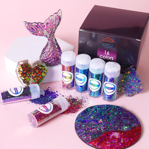 Wholesale 16‑Color Chameleon Chunky PET Glitter Color‑Shift <b>Sequins</b> For Nail <b>Art</b> Epoxy Resin DIY Craft Eyeshadow Decoration - Product Image 5