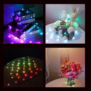 Aoying Leather Line <span class=keywords><strong>Magic</strong></span> RGB Christmas Seed <span class=keywords><strong>Light</strong></span> Tree Party BT APP Fairy Birthday LED <span class=keywords><strong>string</strong></span> <span class=keywords><strong>light</strong></span> - Product Image 5