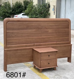 <span class=keywords><strong>Letto</strong></span> matrimoniale moderno in legno massello di olmo con testiera alta intagliata e due cassetti contenitore, per la casa - Product Image 1