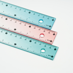 Juego de Reglas Geométricas de Plástico Transparente de Alta Calidad, Triángulo, Regla Recta, Protractor, para Estudiantes Escolares - Product Image 2