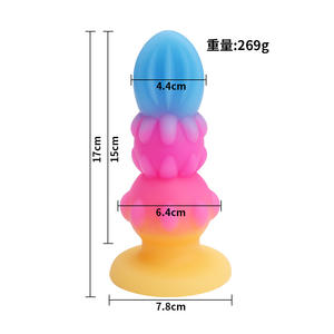 Nuovo Stile 2024 <span class=keywords><strong>Plug</strong></span> Anale Colorato Fluorescente al Buio, Taglie S,M,L,XL, Giocattoli Sessuali per Ragazze, Dilatatore Anale - Product Image 4