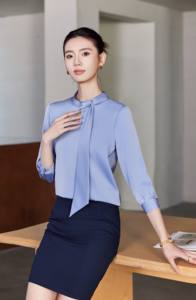 ホテル受付女性マネージャーシャツ エレガントなビジネスワークウェア制服（ホスピタリティ向け） - Product Image 3