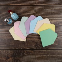 Petites enveloppes carrées en papier multicolores personnalisées pour le stockage des cartes Impression de logo personnalisé et marquage à chaud pour cartes de vœux
