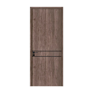 Puerta Moderna de Madera Maciza con Acabado de Superficie Lisa, Apertura Manual Interior, Diseño con Aislamiento Acústico - Product Image 1