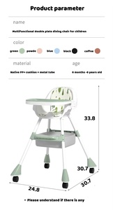 Autres articles pour bébés, nouveau design, siège rehausseur, chaise haute pour bébé 5 en 1, convertible en siège <span class=keywords><strong>3</strong></span> en 1, prix de la chaise haute pour bébé - Product Image 4