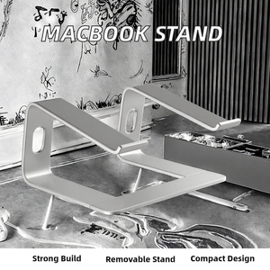 Support d'ordinateur portable pliable en alliage d'aluminium ergonomique et détachable pour MacBook - Product Image 3