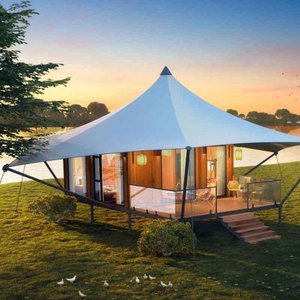 Villa moderna con estructura de acero, solárium portátil para vivir al aire libre con diseño de estructura de acero ligero - Product Image 2