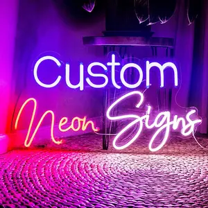 Outdoor Custom Made Led Neon Verlichting Teken Decoratie Gelukkige Verjaardag Neon Sign