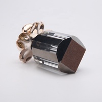 Bouteilles de testeur de parfum de voiture de luxe 5ml bouteille de parfum d'huile de cristal antique bouteille de parfum vide couvercle de fleur en cristal naturel bouteille de parfum