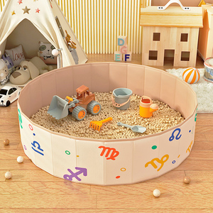 Aire de jeux pour enfants pliable et bon marché, en tissu rond, avec <span class=keywords><strong>piscine</strong></span> à balles en <span class=keywords><strong>mousse</strong></span> océanique douce pour les centres commerciaux et les écoles - Product Image 1